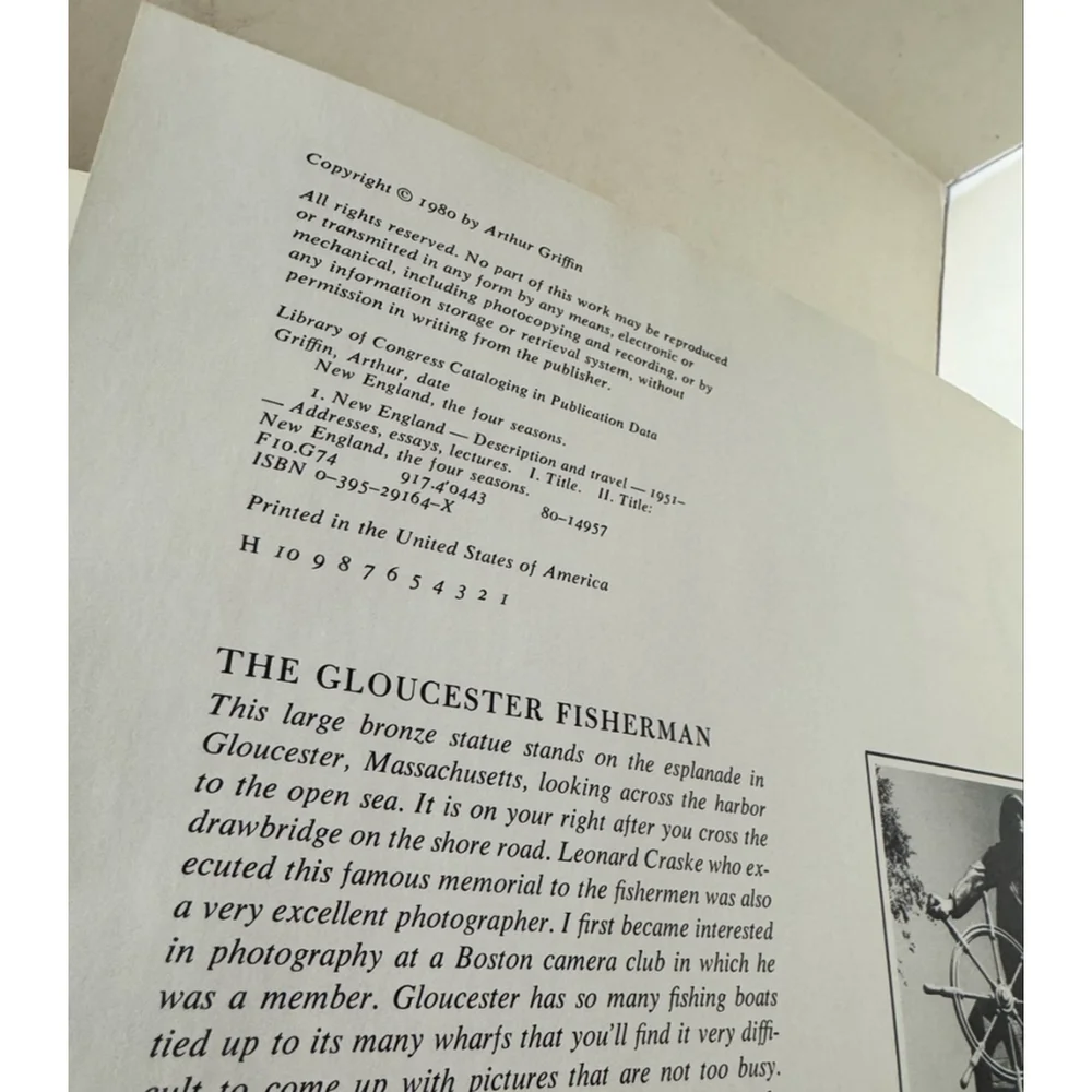 Arthur Griffin's New England: The Four Seasons Original Essays by Famous Authors